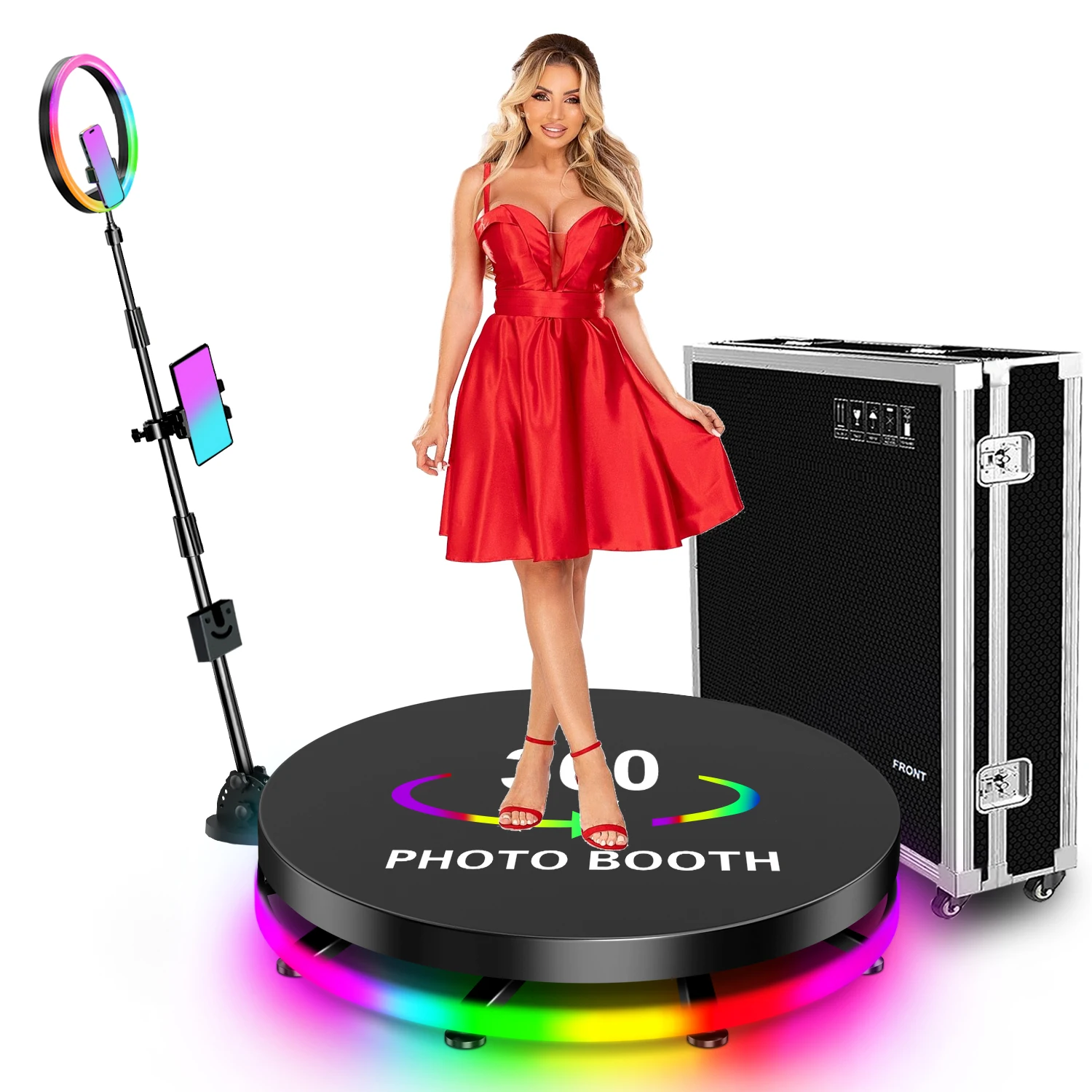 80CM 360 Photo Booth Automatic Spnning Sshoot Camera 360 Photo Booth Machine with Free Logo for Parties
80CM 360 Photo Booth Automatic Spnning Sshoot Camera 360 Photo Booth Machine with Free Logo for Parties