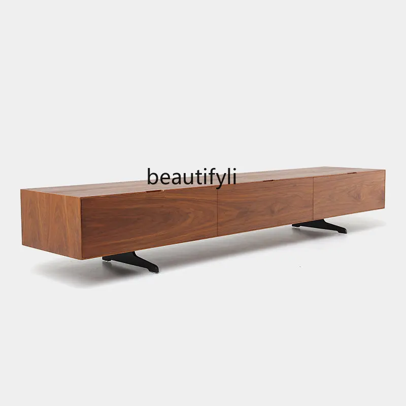 Modern Minimalist Walnut TV Cabinet Fashion Living Room Combination Cabinet Locker with Drawer
Modern Minimalist Walnut TV Cabinet Fashion Living Room Combination Cabinet Locker with Drawer