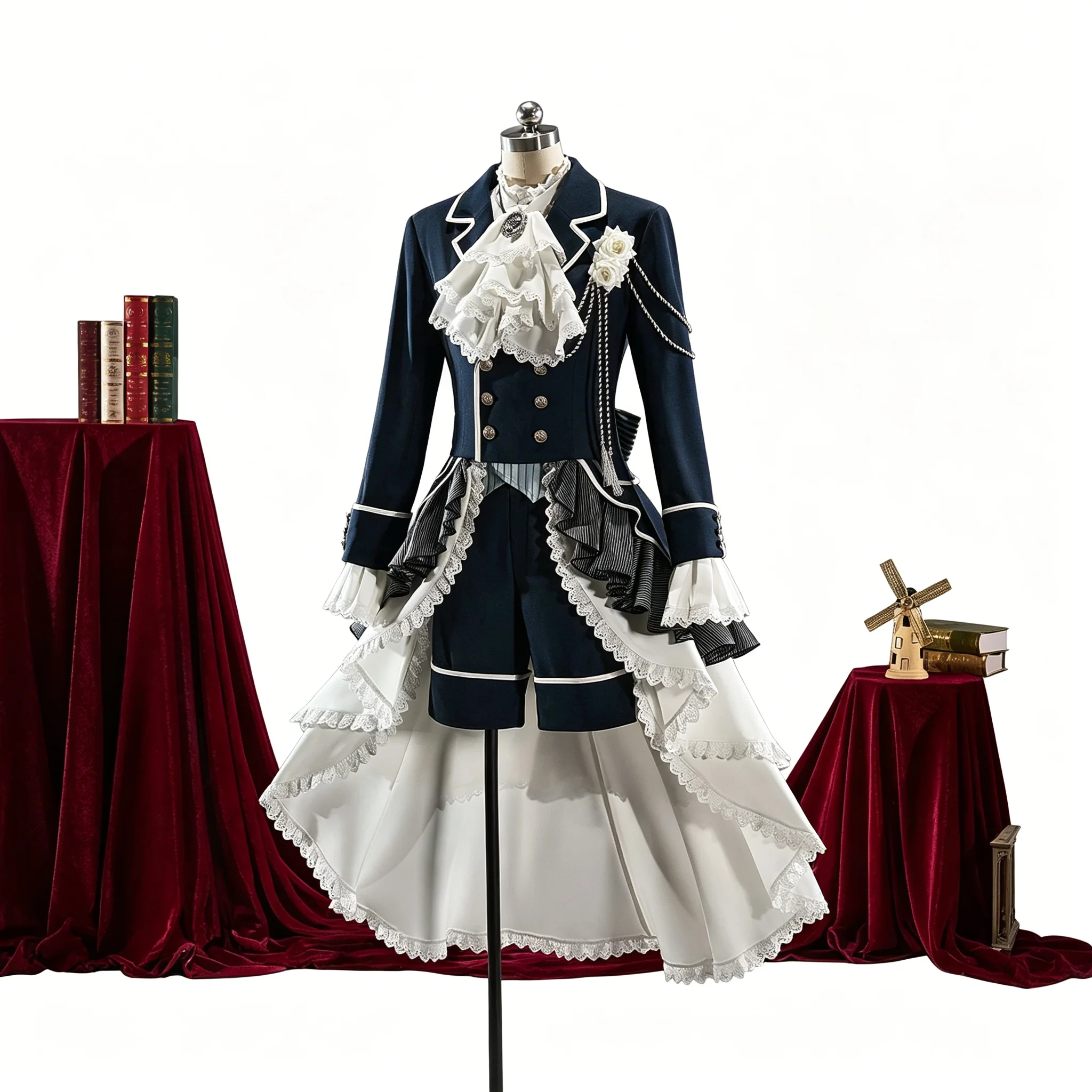 Black Butler Ciel Phantomhive White Rose Version Anime Cosplay Costume Dress For Women Girls Cosplayer Convention Party
Black Butler Ciel Phantomhive White Rose Version Anime Cosplay Costume Dress For Women Girls Cosplayer Convention Party