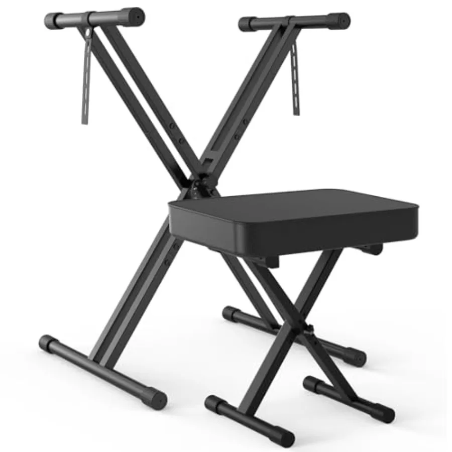 Double X Style Digital Piano Stand and Bench Set with Heavy Density Foam Padded Stool Height Adjustable from 19 to 38 Black
Double X Style Digital Piano Stand and Bench Set with Heavy Density Foam Padded Stool Height Adjustable from 19 to 38 Black