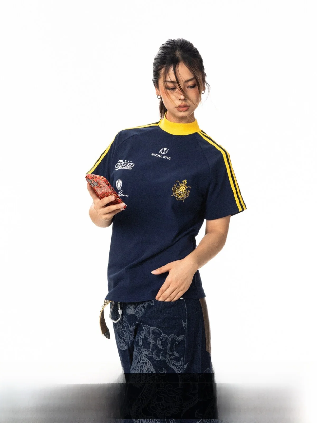 Blackbb American Style Short T-Shirt Small High Collar Sporty Women's Breathable Design Summer Top Comfortable Cotton Blend
Blackbb American Style Short T-Shirt Small High Collar Sporty Women's Breathable Design Summer Top Comfortable Cotton Blend