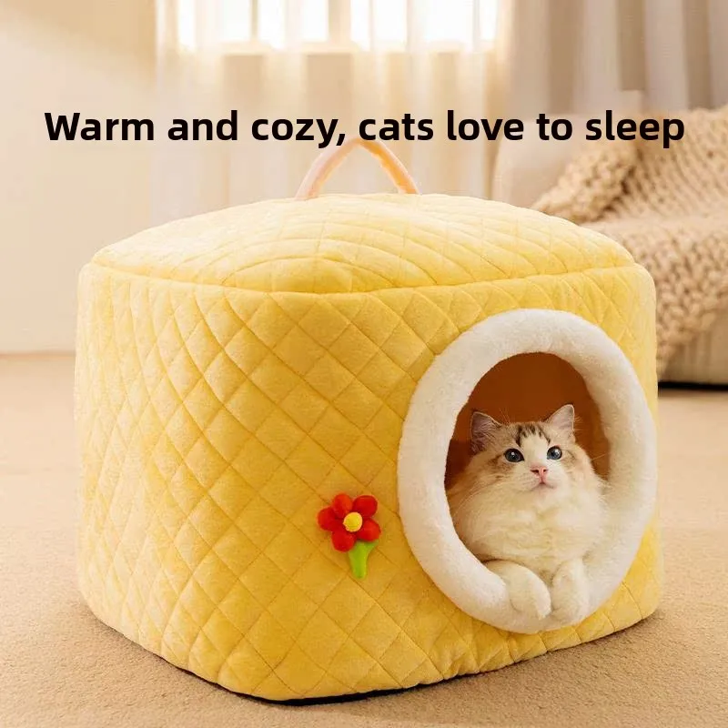 Detachable Washable Full Enclosed Warm Bed All Seasons Pet Nest Cozy Cave Style Cradle for Medium to Large Cats
Detachable Washable Full Enclosed Warm Bed All Seasons Pet Nest Cozy Cave Style Cradle for Medium to Large Cats