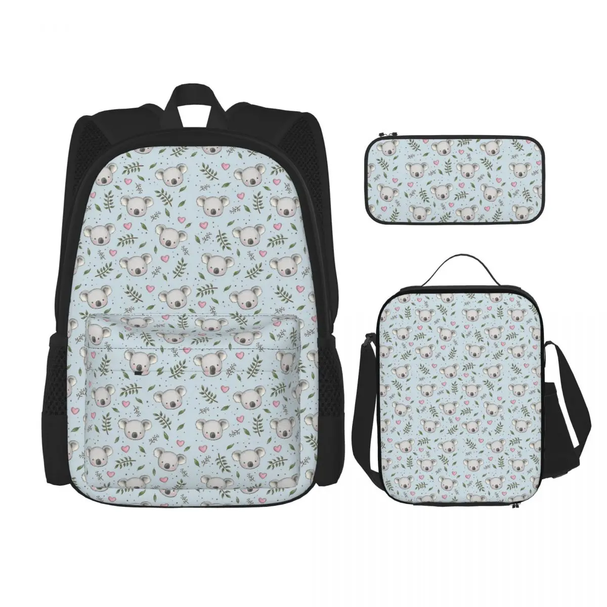 Cute Koala Pattern Backpacks Boys Girls Bookbag School Bags Rucksack Lunch Bag Pen Bag Three-Piece Set
Cute Koala Pattern Backpacks Boys Girls Bookbag School Bags Rucksack Lunch Bag Pen Bag Three-Piece Set