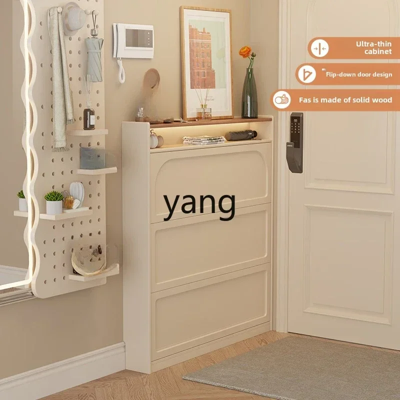 LHH Cream Wind Solid Wood Ultra-thin Tipping Bucket Shoe Cabinet Extremely Narrow Entry Entrance Shoe Cabinet Storage
LHH Cream Wind Solid Wood Ultra-thin Tipping Bucket Shoe Cabinet Extremely Narrow Entry Entrance Shoe Cabinet Storage