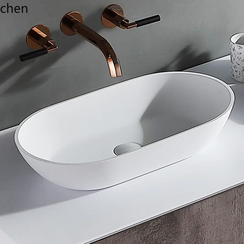 PYH Modern Simple Light Luxury Washing Basin Household Matte Oval Bathroom Balcony Washstand Basin
PYH Modern Simple Light Luxury Washing Basin Household Matte Oval Bathroom Balcony Washstand Basin