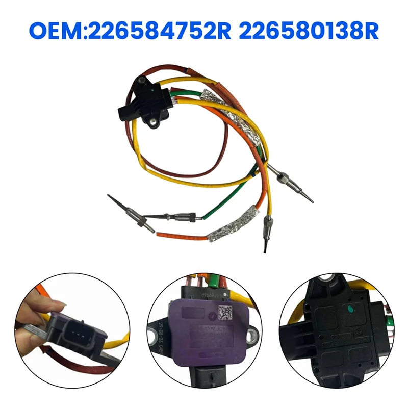 2X 4-Wire Exhaust Temperature Sensor 226584752R 226580138R For Renault M9R Kangoo II Dokker Logan Sandero II Duster II
2X 4-Wire Exhaust Temperature Sensor 226584752R 226580138R For Renault M9R Kangoo II Dokker Logan Sandero II Duster II
