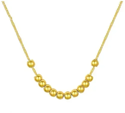 18k gold ball necklaces for women au750 jewelry real gold chain necklace for girls 3mm gold ball
18k gold ball necklaces for women au750 jewelry real gold chain necklace for girls 3mm gold ball