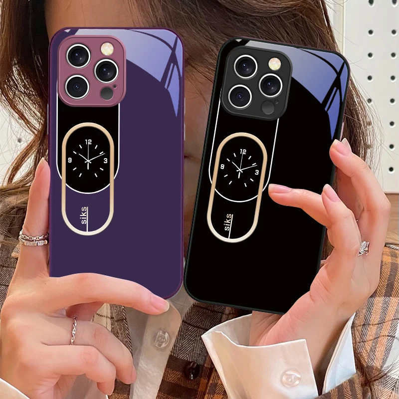 Wall clock color pattern For iPhone 16 E 15 14 13 Plus 12 mini 11 Pro Max XR Xs Max X 7 8 6 6S 2022 Tempered Glass Phone Case
Wall clock color pattern For iPhone 16 E 15 14 13 Plus 12 mini 11 Pro Max XR Xs Max X 7 8 6 6S 2022 Tempered Glass Phone Case