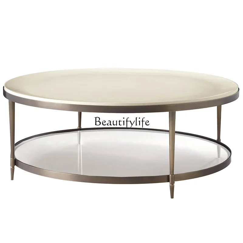 LXRound Jazz White Marble Coffee Table Stainless Steel Double Tempered Ultra White Glass Coffee TableSSS
LXRound Jazz White Marble Coffee Table Stainless Steel Double Tempered Ultra White Glass Coffee TableSSS