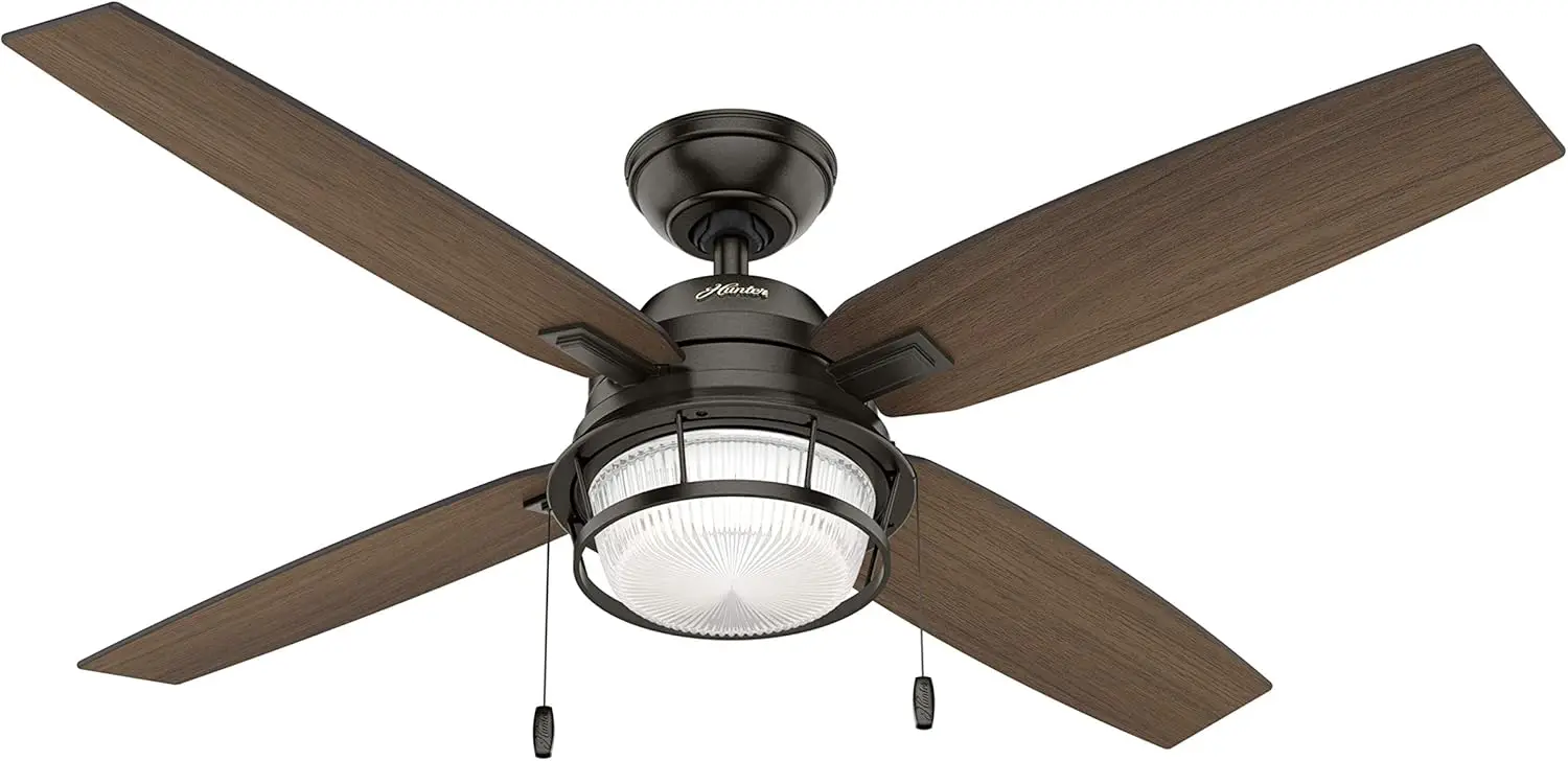 52-Inch Indoor/Outdoor Ceiling Fan with LED Light and Pull Chain, Standard Mount, 4 Blades, Bronze Rustic Finish, Perfect for Patio, Porch, Garage, Living Room
52-Inch Indoor/Outdoor Ceiling Fan with LED Light and Pull Chain, Standard Mount, 4 Blades, Bronze Rustic Finish, Perfect for Patio, Porch, Garage, Living Room