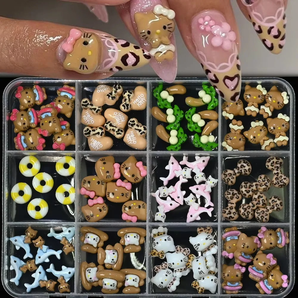 12X6=72Pcs Mixed Tanning Hawaii Hello Kitty Nail Charms 3D Kawaii Black Skin Kitty Cat Nail Art Decor DIY Summer Kitty Supplies
12X6=72Pcs Mixed Tanning Hawaii Hello Kitty Nail Charms 3D Kawaii Black Skin Kitty Cat Nail Art Decor DIY Summer Kitty Supplies