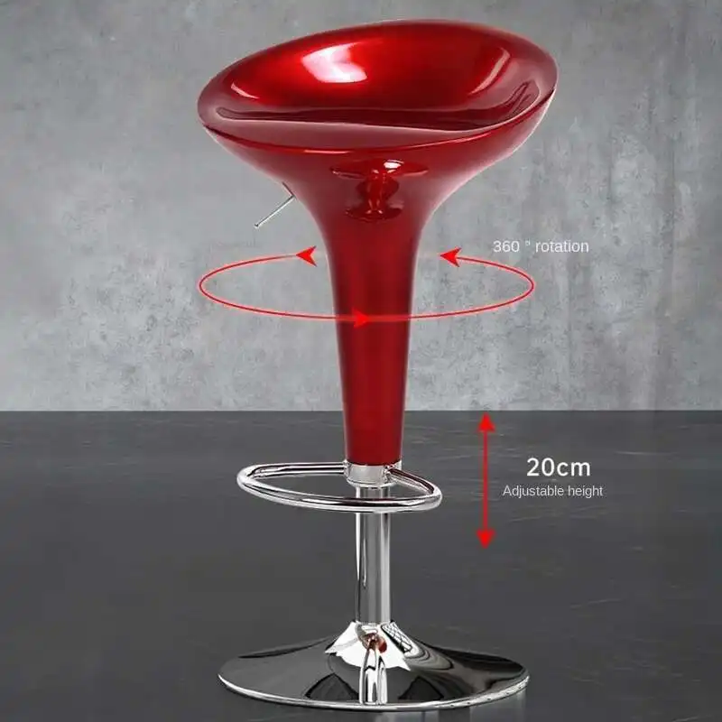 Modern Plastic Bar Chairs Home Kitchen High Stool Simple Bar Furniture Front Desk Back Chair Light Luxury Cafe Lift Swivel Chair
Modern Plastic Bar Chairs Home Kitchen High Stool Simple Bar Furniture Front Desk Back Chair Light Luxury Cafe Lift Swivel Chair