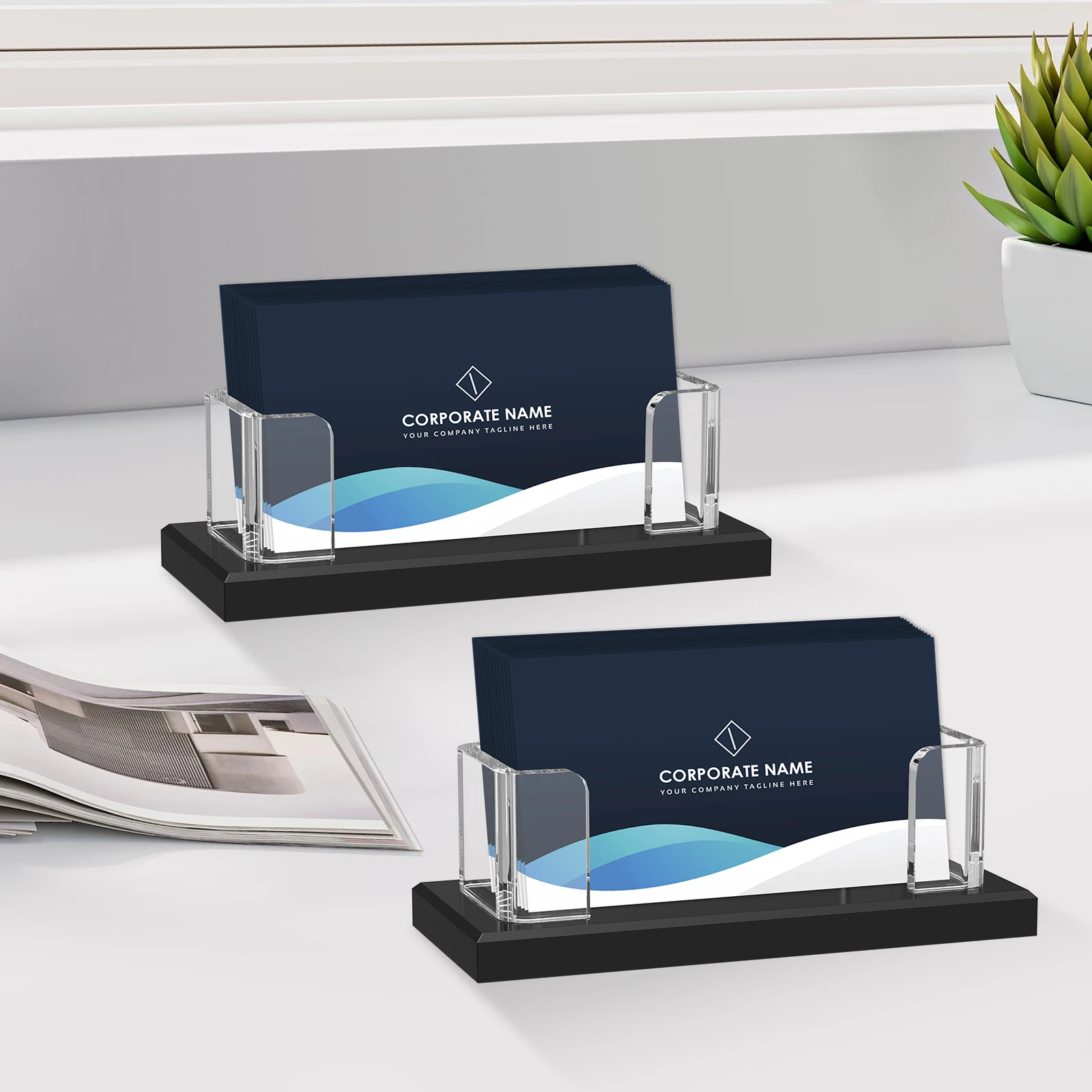 2Pcs Acrylic Business Card Holder Clear Business Card Display Stand Price Tag Holder Versatile Name Card Desktop Organizer
2Pcs Acrylic Business Card Holder Clear Business Card Display Stand Price Tag Holder Versatile Name Card Desktop Organizer