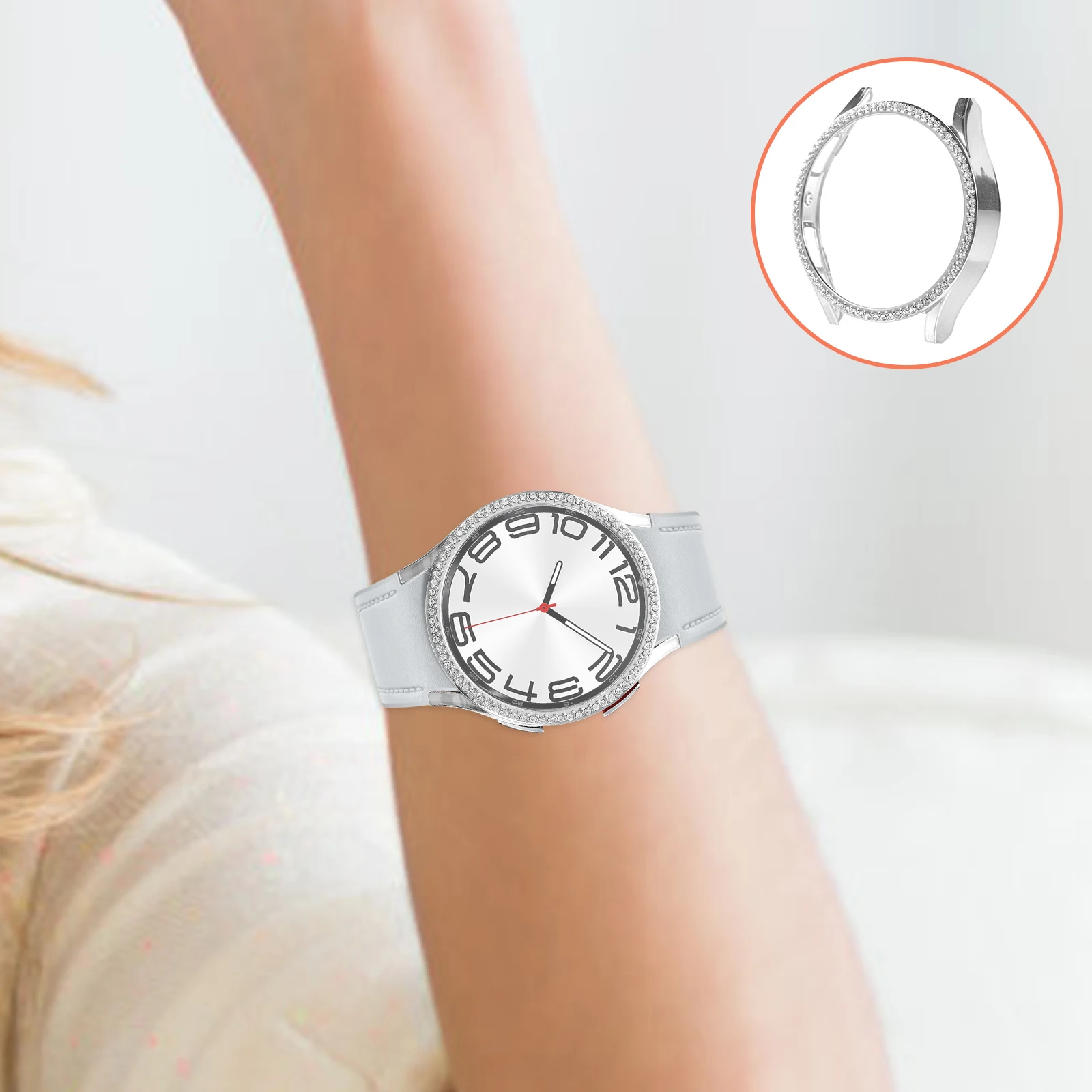 Bling Watch Protector 40mm Case Lightweight Shockproof Bumper Cover Precise Cut Screen Protectors Silicone Frame Diamond Design
Bling Watch Protector 40mm Case Lightweight Shockproof Bumper Cover Precise Cut Screen Protectors Silicone Frame Diamond Design