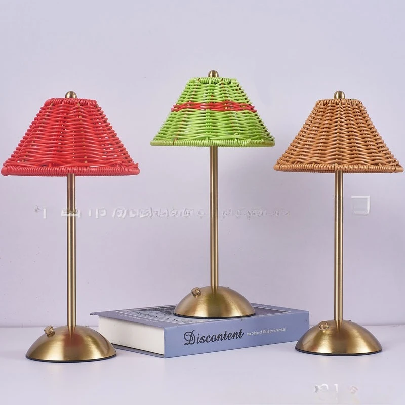 LED charging table lamp retro rattan atmosphere table lamp South East Asia style home ornament living room bedroom desktop lamp
LED charging table lamp retro rattan atmosphere table lamp South East Asia style home ornament living room bedroom desktop lamp
