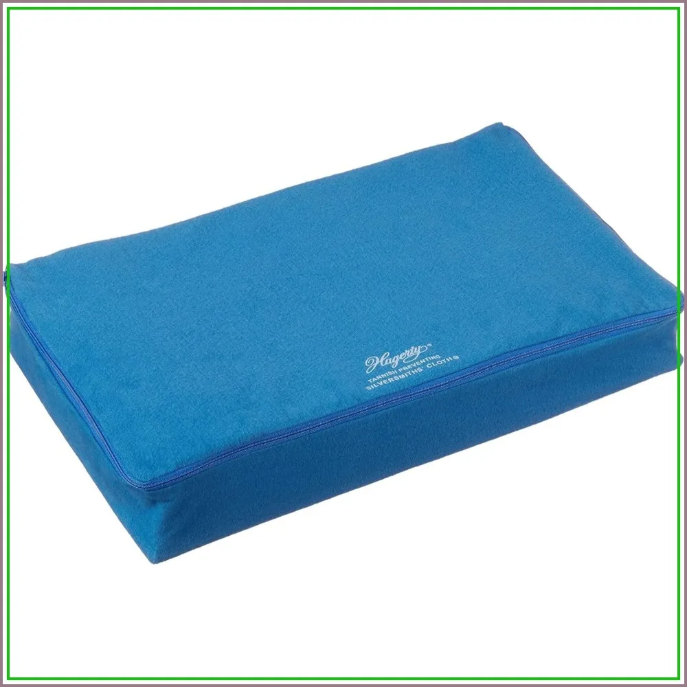 Zippered Flatware Storage Drawer Liner – Tarnish-Proof Silverware Organizer, Large Cutlery Holder, Blue, 19x12x2.5 inches
Zippered Flatware Storage Drawer Liner – Tarnish-Proof Silverware Organizer, Large Cutlery Holder, Blue, 19x12x2.5 inches