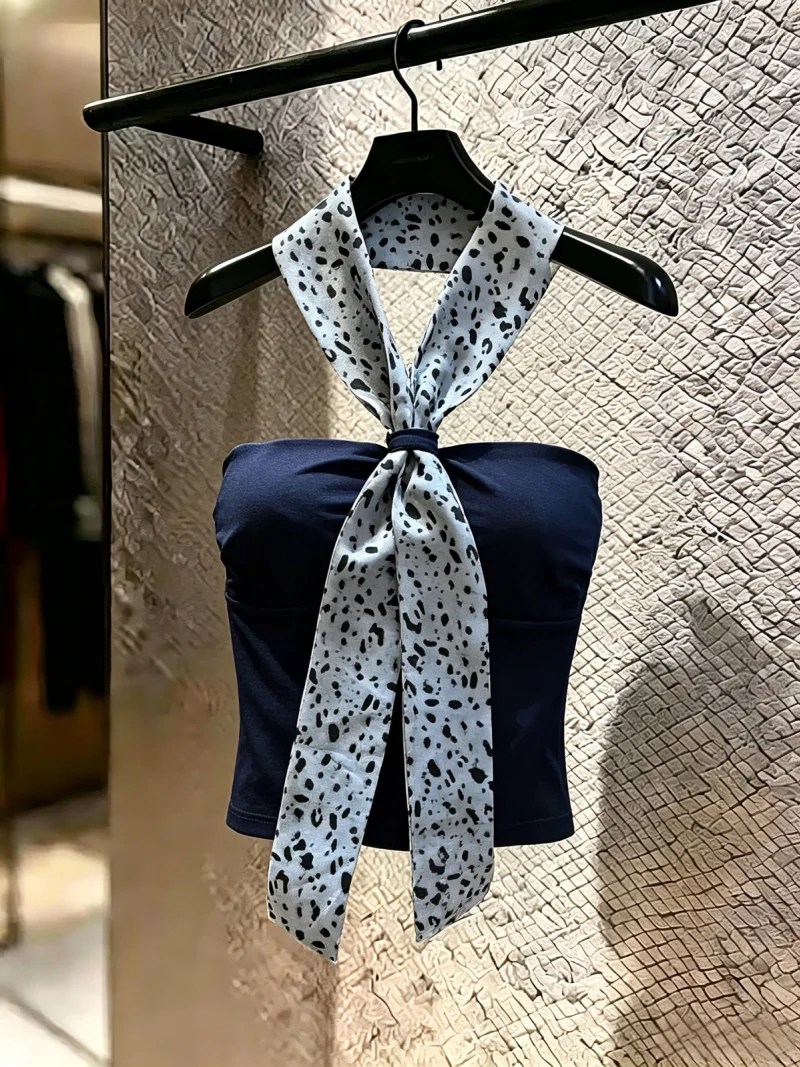 Bralette Tank Top Self-Keeping Recommendation Leopard Print Scarf Neck Hanging Sexy Hot Girl Top Korean Style Slim Fit Short ...
Bralette Tank Top Self-Keeping Recommendation Leopard Print Scarf Neck Hanging Sexy Hot Girl Top Korean Style Slim Fit Short ...