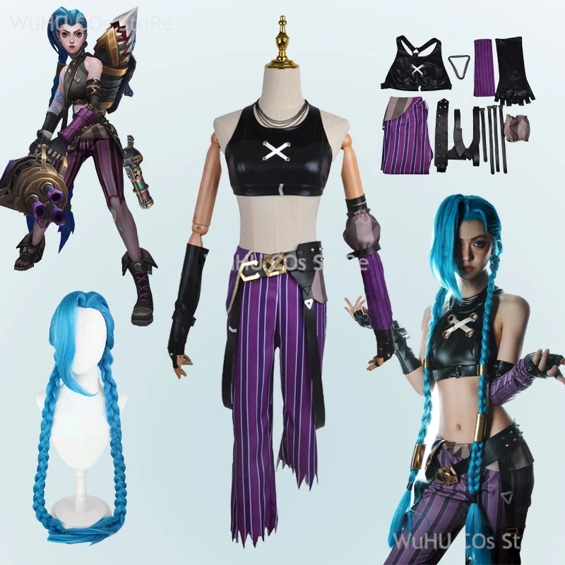 Jinx Cosplay Costume Anime LOL Jinx Arcane Cosplay Uniform Outfits Halloween Carnival Suit Custom Made Halloween Costume
Jinx Cosplay Costume Anime LOL Jinx Arcane Cosplay Uniform Outfits Halloween Carnival Suit Custom Made Halloween Costume