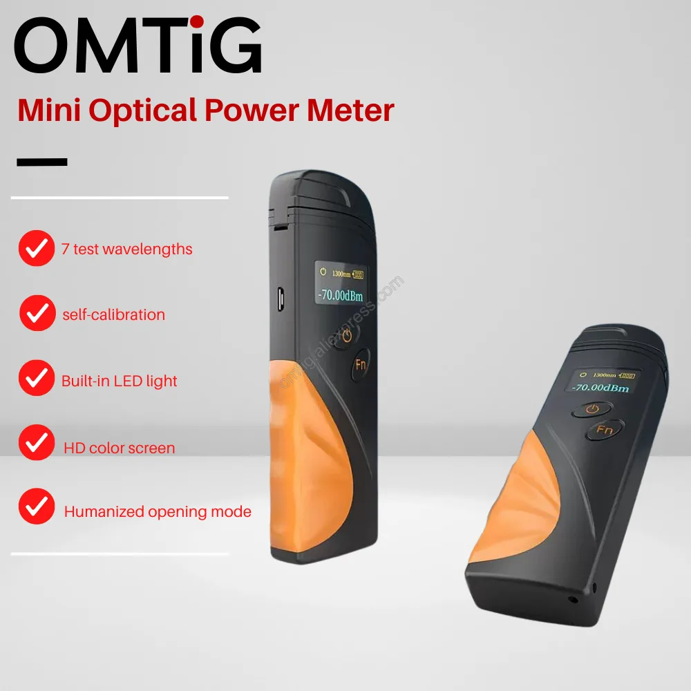 Free Shipping Clamshell Optical Power Meter -70~+3dBm Multifunctional Fiber Optic Network Cable Tester LED One-hand Grip
Free Shipping Clamshell Optical Power Meter -70~+3dBm Multifunctional Fiber Optic Network Cable Tester LED One-hand Grip