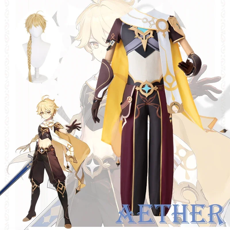 Game Genshin Impact Traveler Aether Cosplay Costumes Halloween Costumes Role Play Clothing Suit Wig Anime Party Uniform Full Set
Game Genshin Impact Traveler Aether Cosplay Costumes Halloween Costumes Role Play Clothing Suit Wig Anime Party Uniform Full Set