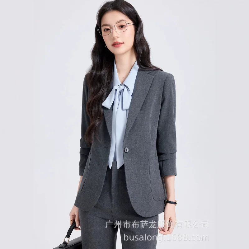 Women's Suit Set2026New high-end professional attire for college students' teacher interview and commuting formal suits
Women's Suit Set2026New high-end professional attire for college students' teacher interview and commuting formal suits