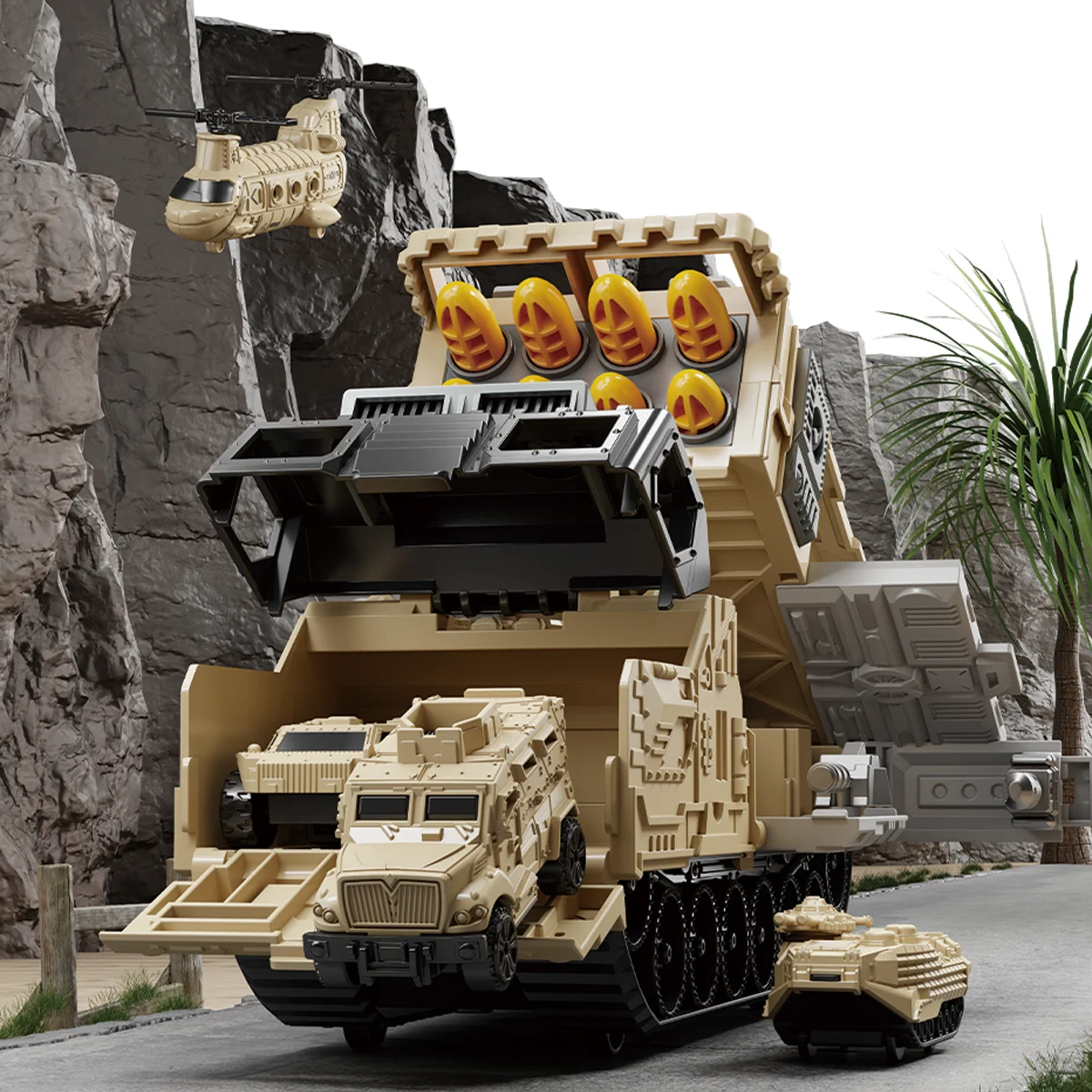 Children's Armored Missile Vehicle Toy Set with Mini Soldiers, Airplane Toys, Tanks, and Helicopters, Educational Military Scene Toys, Perfect Gift for Boys and Girls Aged 3-12 for Birthdays, Christmas, Children's Day, and Other Holidays
Children's Armored Missile Vehicle Toy Set with Mini Soldiers, Airplane Toys, Tanks, and Helicopters, Educational Military Scene Toys, Perfect Gift for Boys and Girls Aged 3-12 for Birthdays, Christmas, Children's Day, and Other Holidays