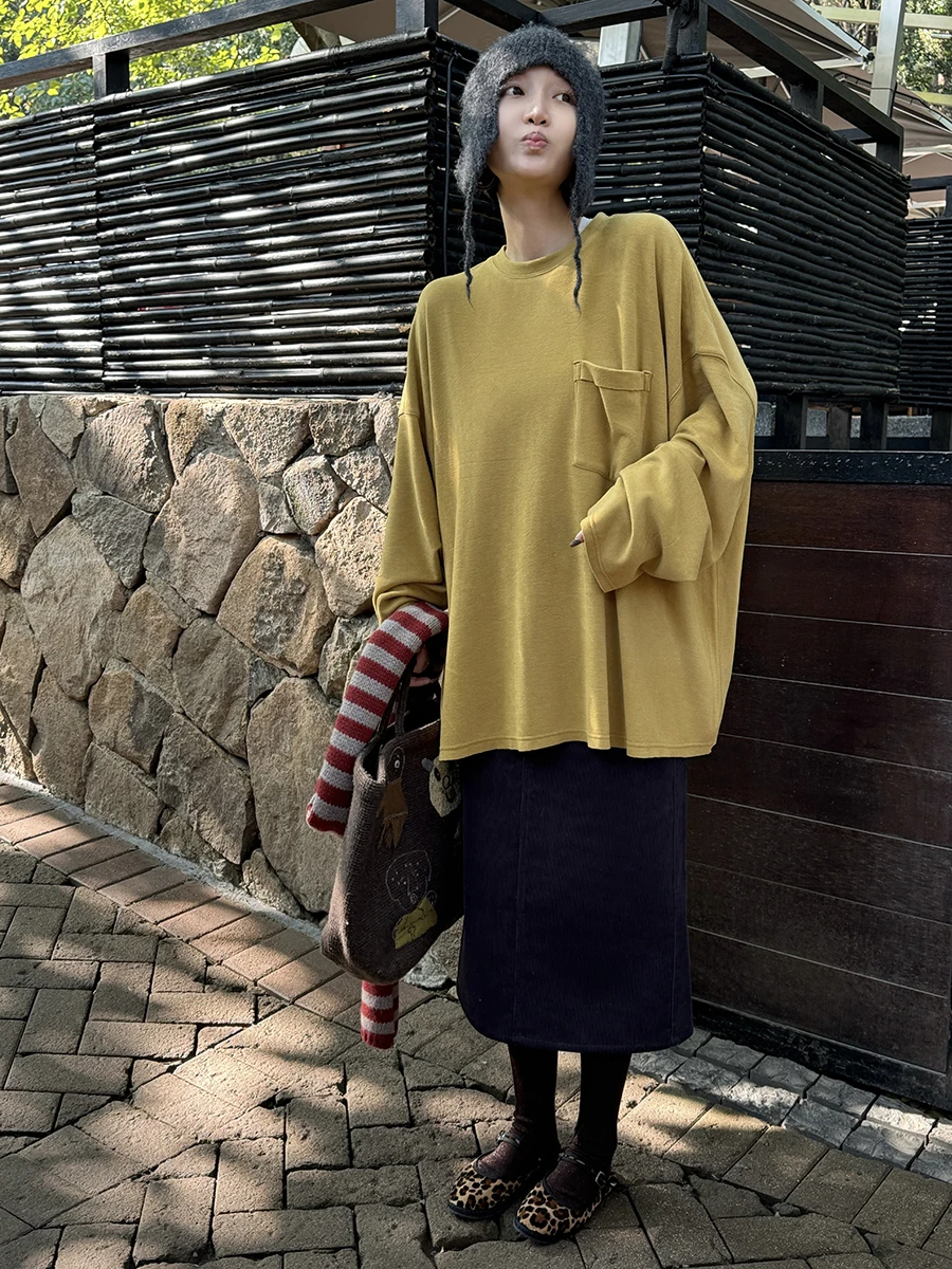 Футболка Owi Double-Sided Floing Cloud Velvet с мягким, приятным для кожи эффектом, из серии Healing, с необработанным краем, свободного кроя
Футболка Owi Double-Sided Floing Cloud Velvet с мягким, приятным для кожи эффектом, из серии Healing, с необработанным краем, свободного кроя