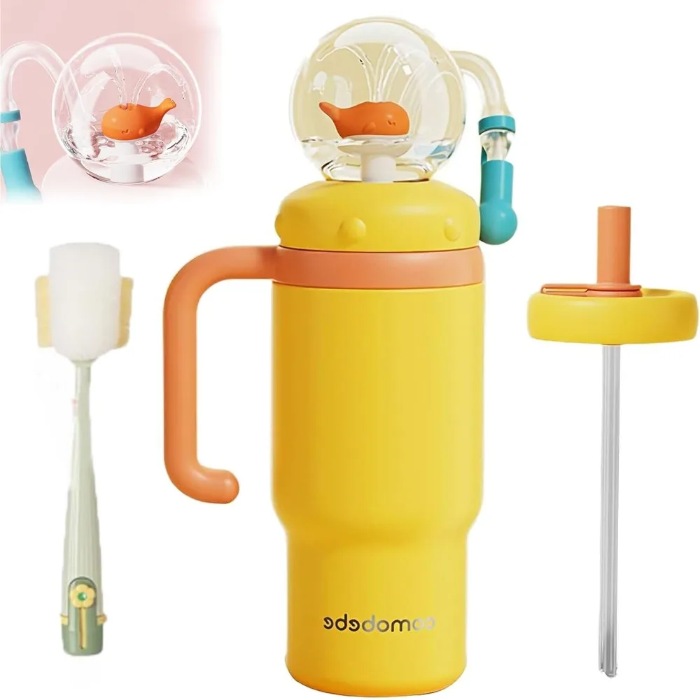 New Double Drinking Lid Whale Fountain Tumbler Leak Proof 710ml Whale Cup Widened Handle Insulated Water Bottle
New Double Drinking Lid Whale Fountain Tumbler Leak Proof 710ml Whale Cup Widened Handle Insulated Water Bottle