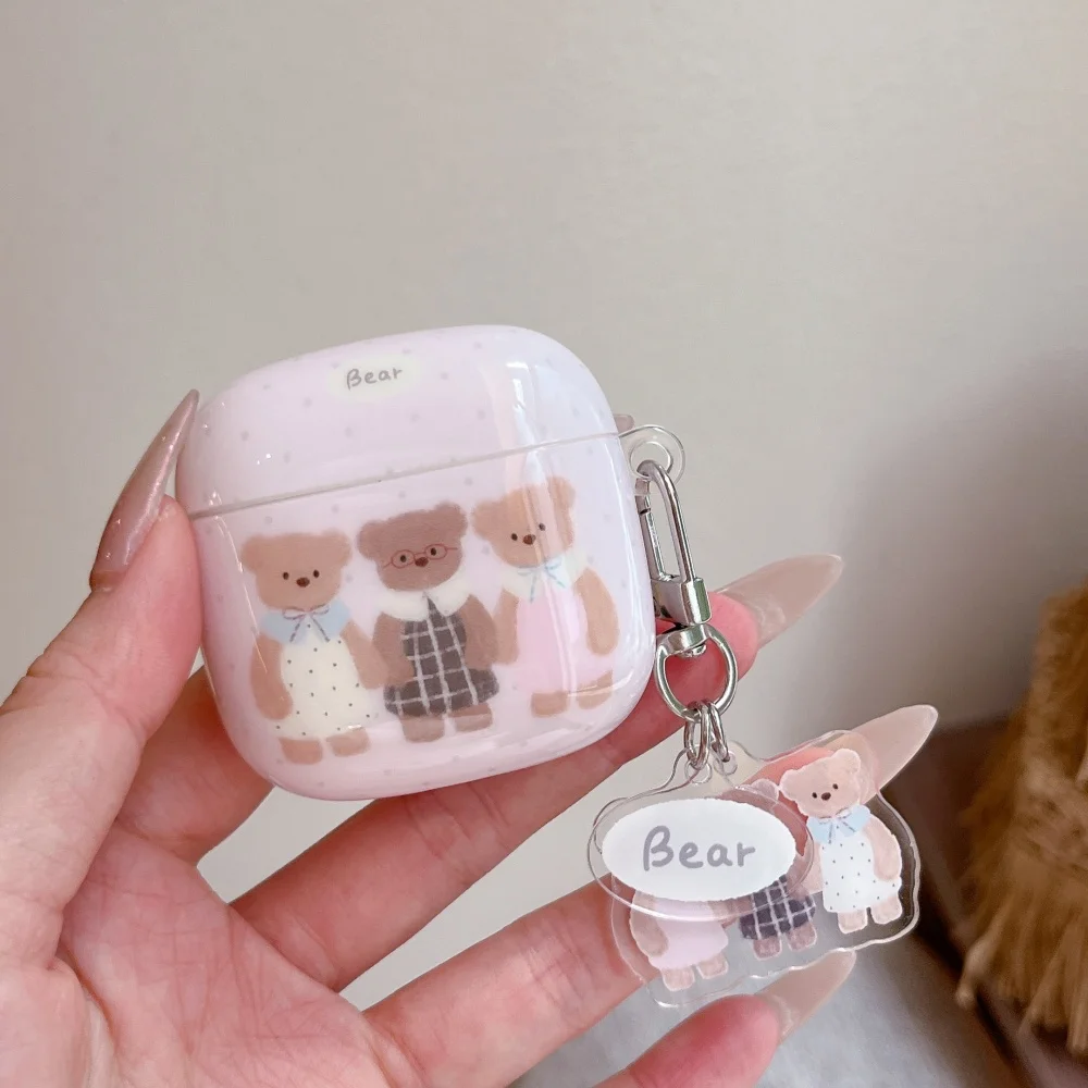 Korean INS cute three bears print protective case with pendant anti-fall case for AirPods 2 3 4 Pro2 Pro3 sweet cute girl case
Korean INS cute three bears print protective case with pendant anti-fall case for AirPods 2 3 4 Pro2 Pro3 sweet cute girl case