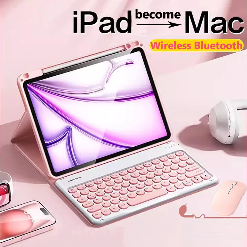 Magnetic Keyboard for IPad Air 13 2024 9.7 5/6th Air2 Pro Air3/4/5 Mini4/5/6 Pro11/12.9 for IPad 7/8/9/10th Soft Leather Case
Magnetic Keyboard for IPad Air 13 2024 9.7 5/6th Air2 Pro Air3/4/5 Mini4/5/6 Pro11/12.9 for IPad 7/8/9/10th Soft Leather Case