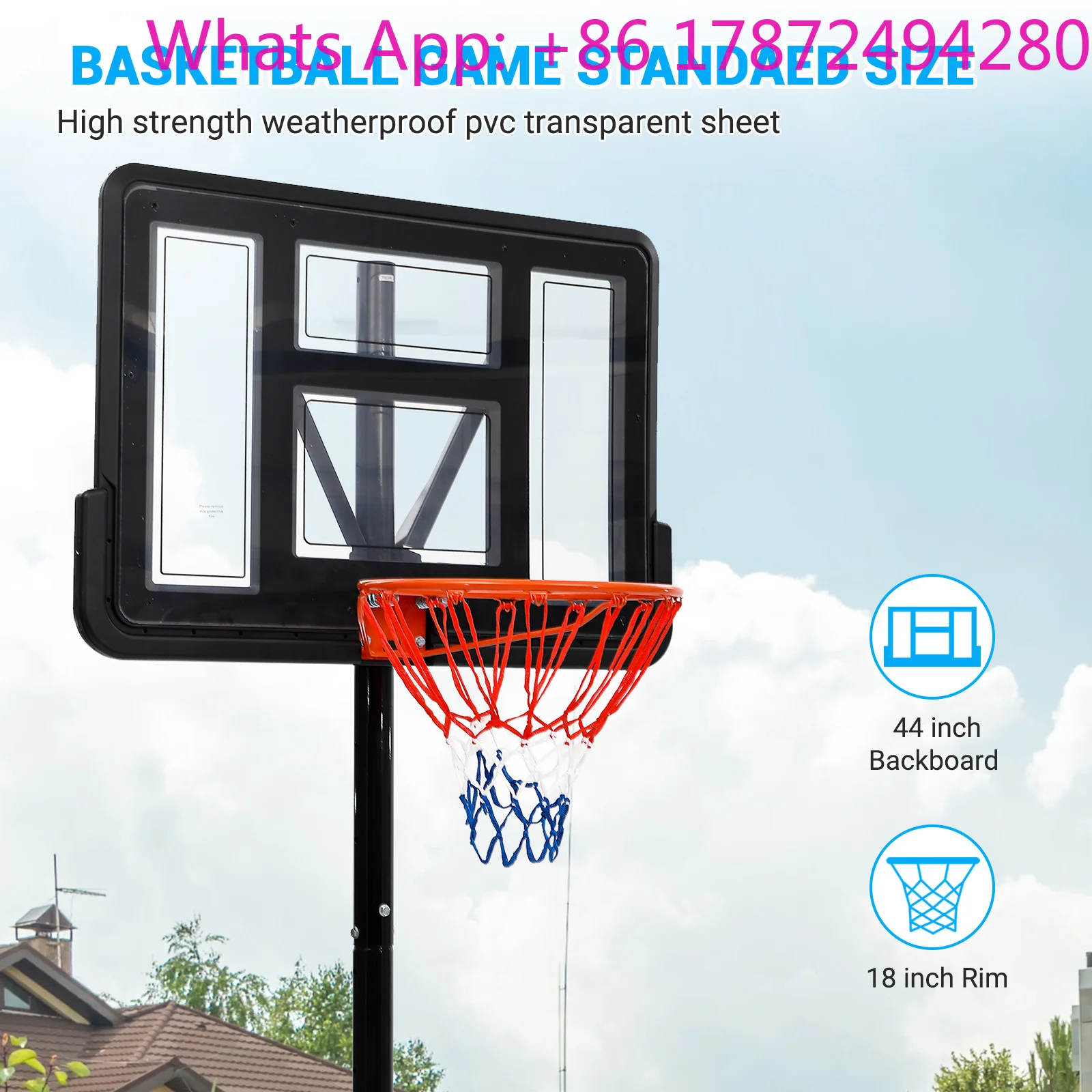 5.2-10ft adjustable basketball hoop, portable goal system for kids, youth, and adults in backyard or driveway
5.2-10ft adjustable basketball hoop, portable goal system for kids, youth, and adults in backyard or driveway