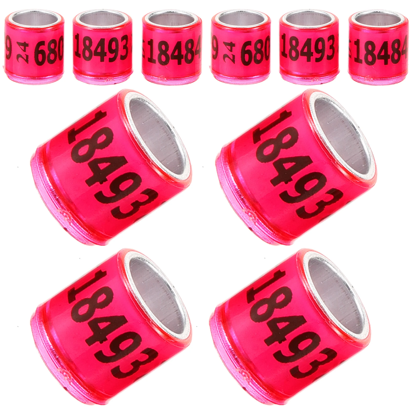 100 Pcs Rings Racing Pigeon Anklet The Homing Identification Pink Aluminum Plastic Bird Leg
100 Pcs Rings Racing Pigeon Anklet The Homing Identification Pink Aluminum Plastic Bird Leg