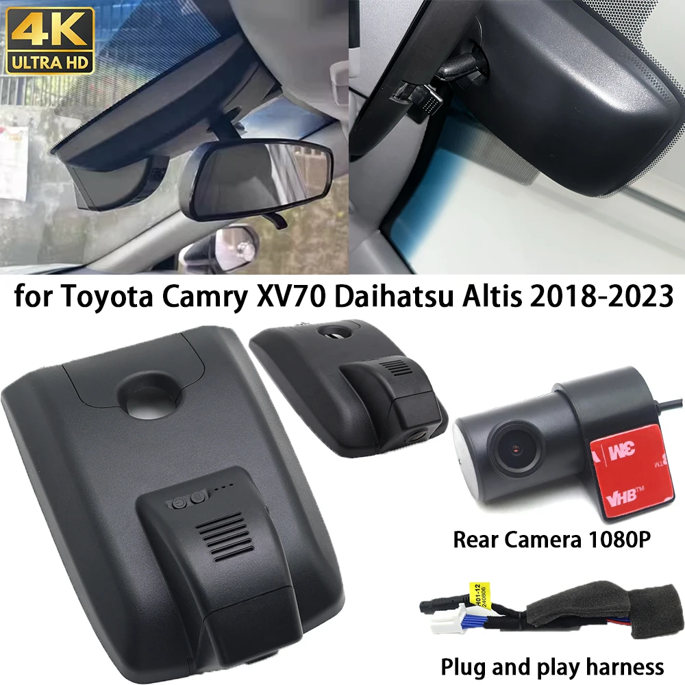 for Toyota Camry XV70 Daihatsu Altis 2018-2023 4K Dash Cam Front Rear Camera DVR Plug and Play Recorder Wifi Night Vision
for Toyota Camry XV70 Daihatsu Altis 2018-2023 4K Dash Cam Front Rear Camera DVR Plug and Play Recorder Wifi Night Vision
