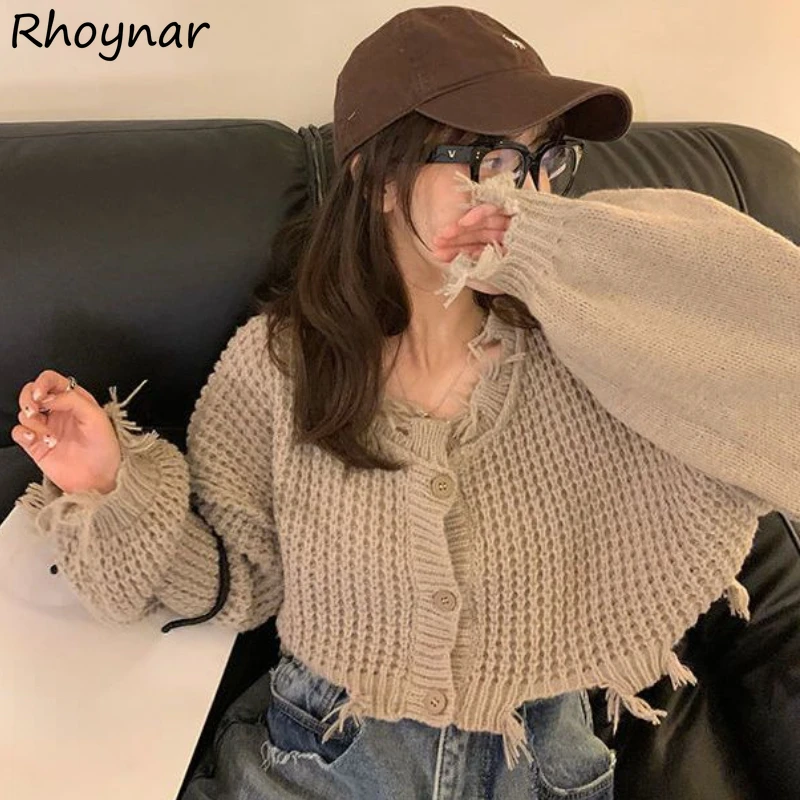 Sweater Cardigans Women Vintage Korean Style Design Autumn Leisure Do Old Cropped Loose Fashion Hot Sweet Female Outerwear Basic
Sweater Cardigans Women Vintage Korean Style Design Autumn Leisure Do Old Cropped Loose Fashion Hot Sweet Female Outerwear Basic
