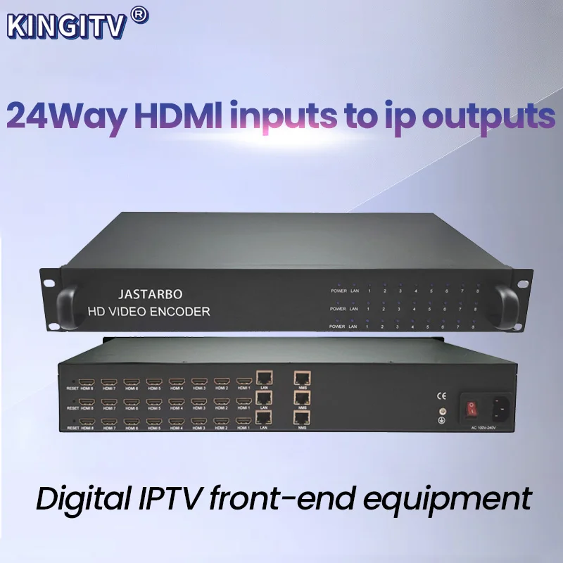 24-channel HD encoder Hotel digital IPTV cable TV front-end live broadcast system H264H265 audio and video HDMI to IP/SRT/HLS co
24-channel HD encoder Hotel digital IPTV cable TV front-end live broadcast system H264H265 audio and video HDMI to IP/SRT/HLS co