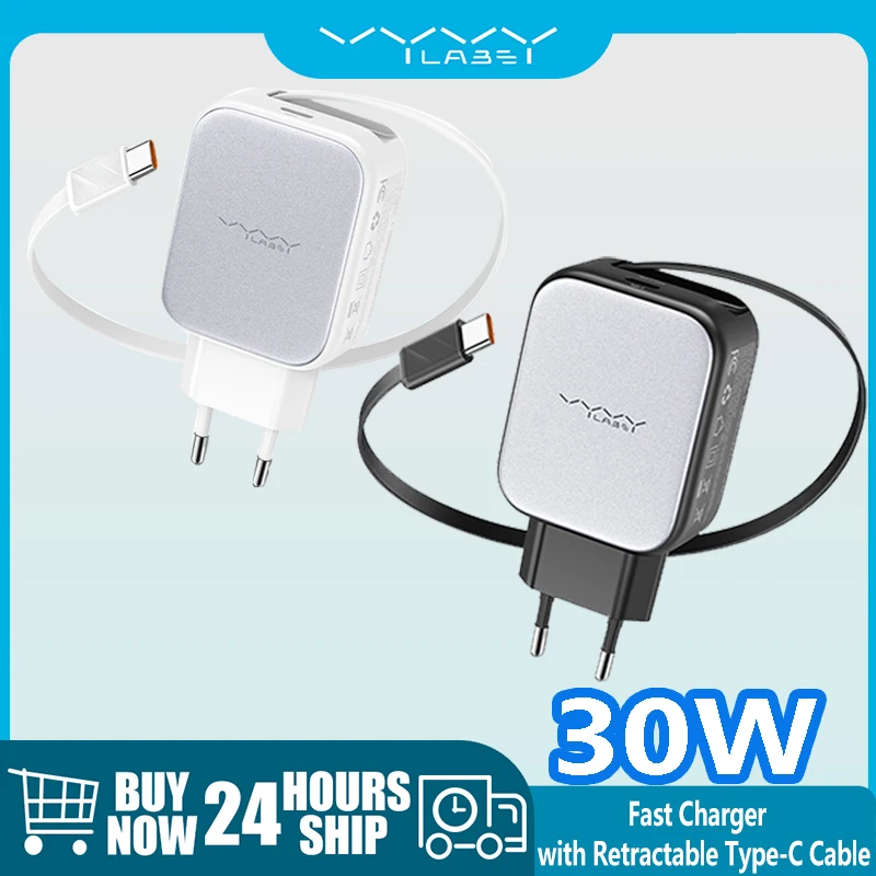 Vyvylabs PD 30W Fast Charging Charger for iPhone 17 16 Pro Max PD Retractable Cable Quick Charging Adapter for iPhone Huawei
Vyvylabs PD 30W Fast Charging Charger for iPhone 17 16 Pro Max PD Retractable Cable Quick Charging Adapter for iPhone Huawei