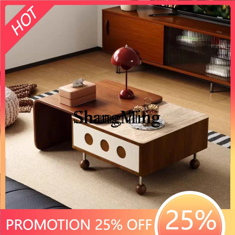 SM medieval style living room coffee table retractable home retro simple solid wood rock board coffee table
SM medieval style living room coffee table retractable home retro simple solid wood rock board coffee table