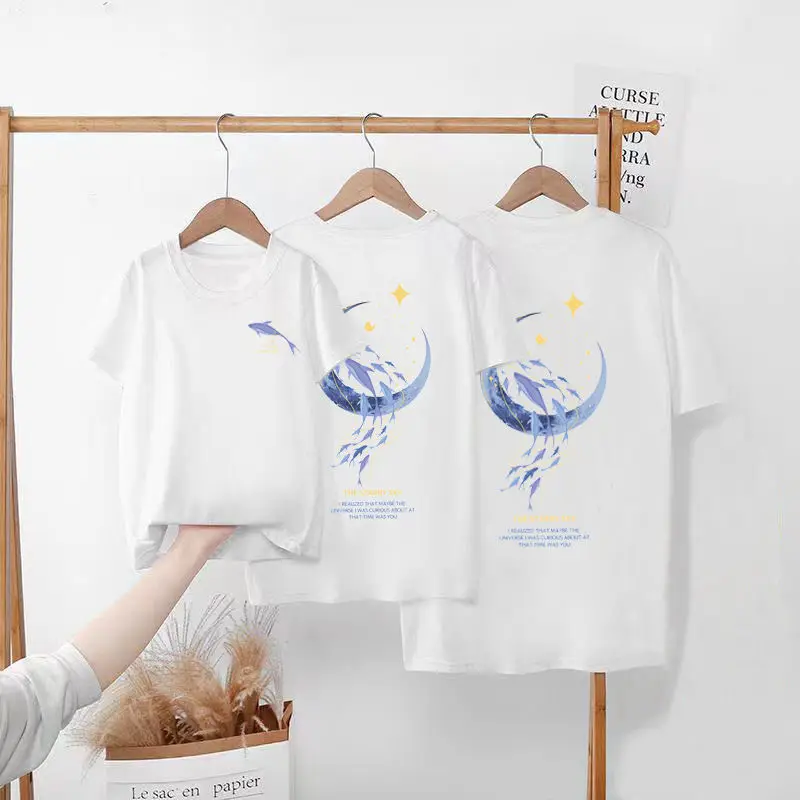 Parent-child Clothing, A Family of Three or Four Summer Clothing T-shirts, Mother Women's Trendy Brand, A Family of Pure Cotton
Parent-child Clothing, A Family of Three or Four Summer Clothing T-shirts, Mother Women's Trendy Brand, A Family of Pure Cotton