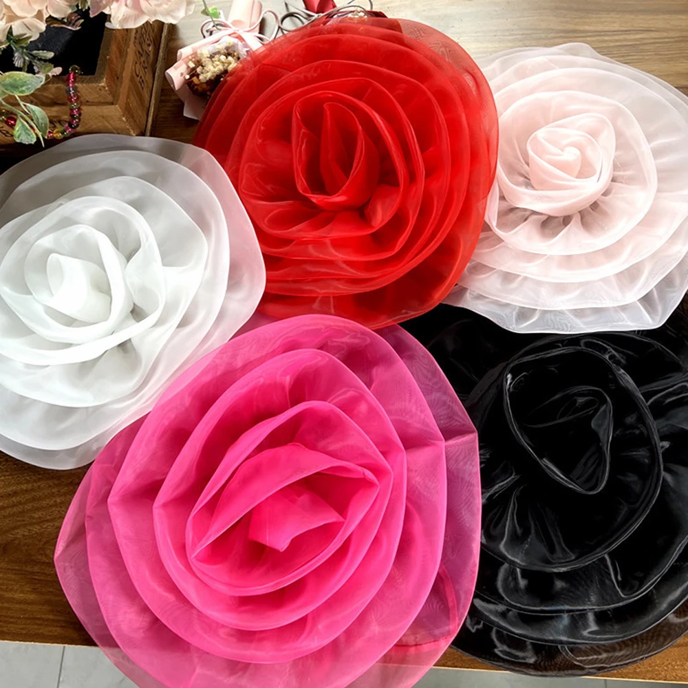 Fashion 28cm 3D Big Red Large Cloth Fabric Sewing Applique Handmade Yarn Decorative Collar Flower Jewelry Accessories
Fashion 28cm 3D Big Red Large Cloth Fabric Sewing Applique Handmade Yarn Decorative Collar Flower Jewelry Accessories
