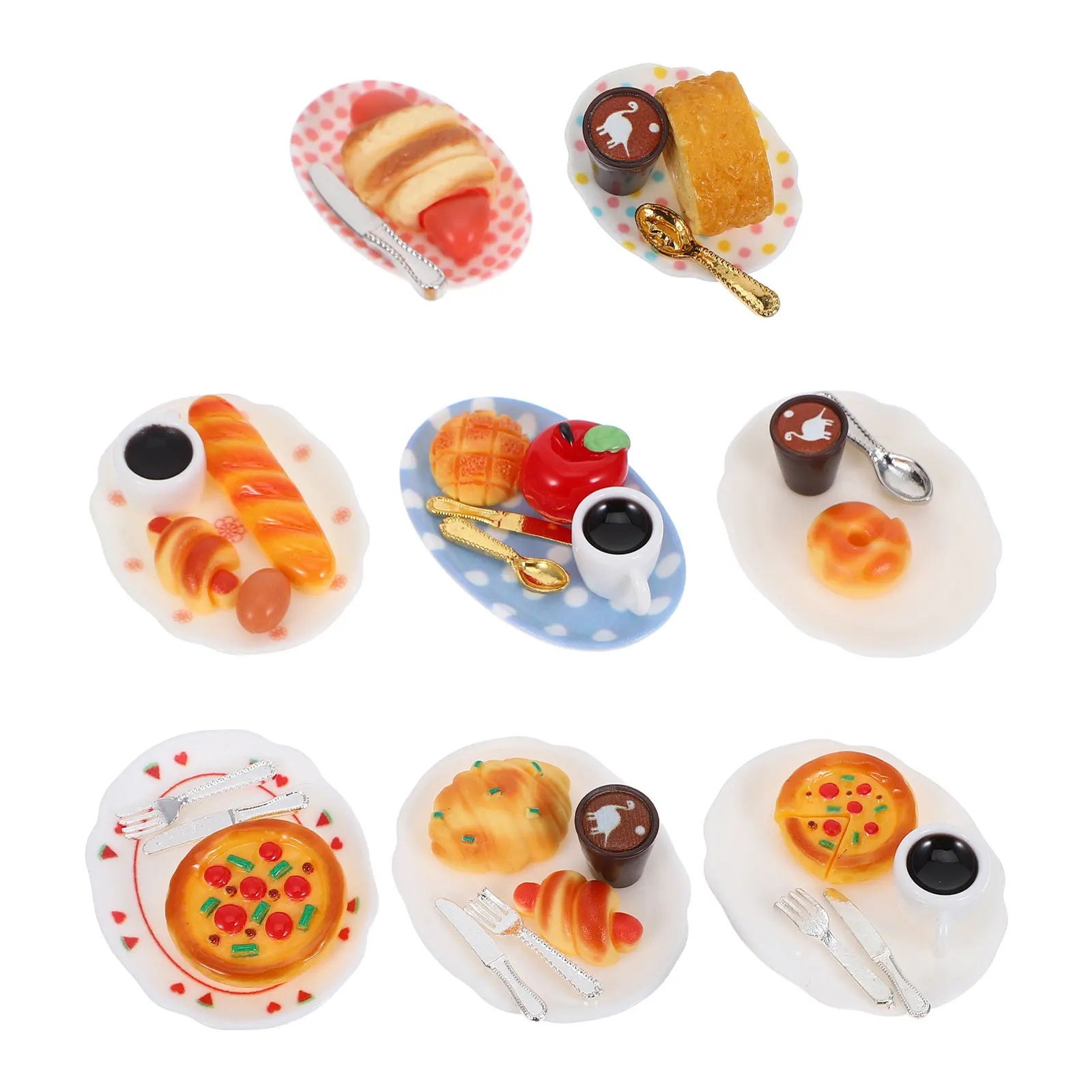 8Pcs Mini Kitchen Simulation Set Realistic Bakery Pretend Play Accessories Miniature Food Decoration Creative Role Play for Kids
8Pcs Mini Kitchen Simulation Set Realistic Bakery Pretend Play Accessories Miniature Food Decoration Creative Role Play for Kids