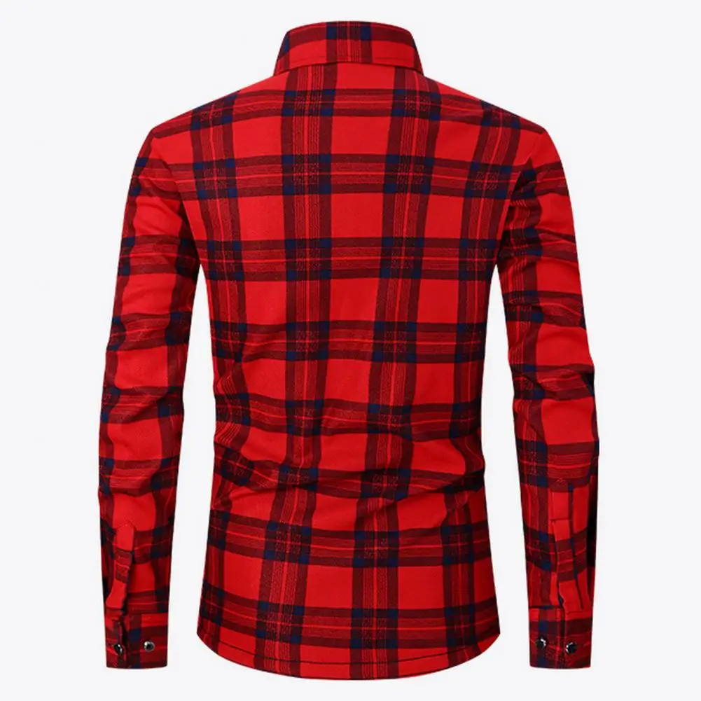 Warm Men Shirt Men's Plaid Print Cardigan with Thick Plush Lining Slim Fit Design for Fall Winter Formal Wear Versatile Plaid
Warm Men Shirt Men's Plaid Print Cardigan with Thick Plush Lining Slim Fit Design for Fall Winter Formal Wear Versatile Plaid