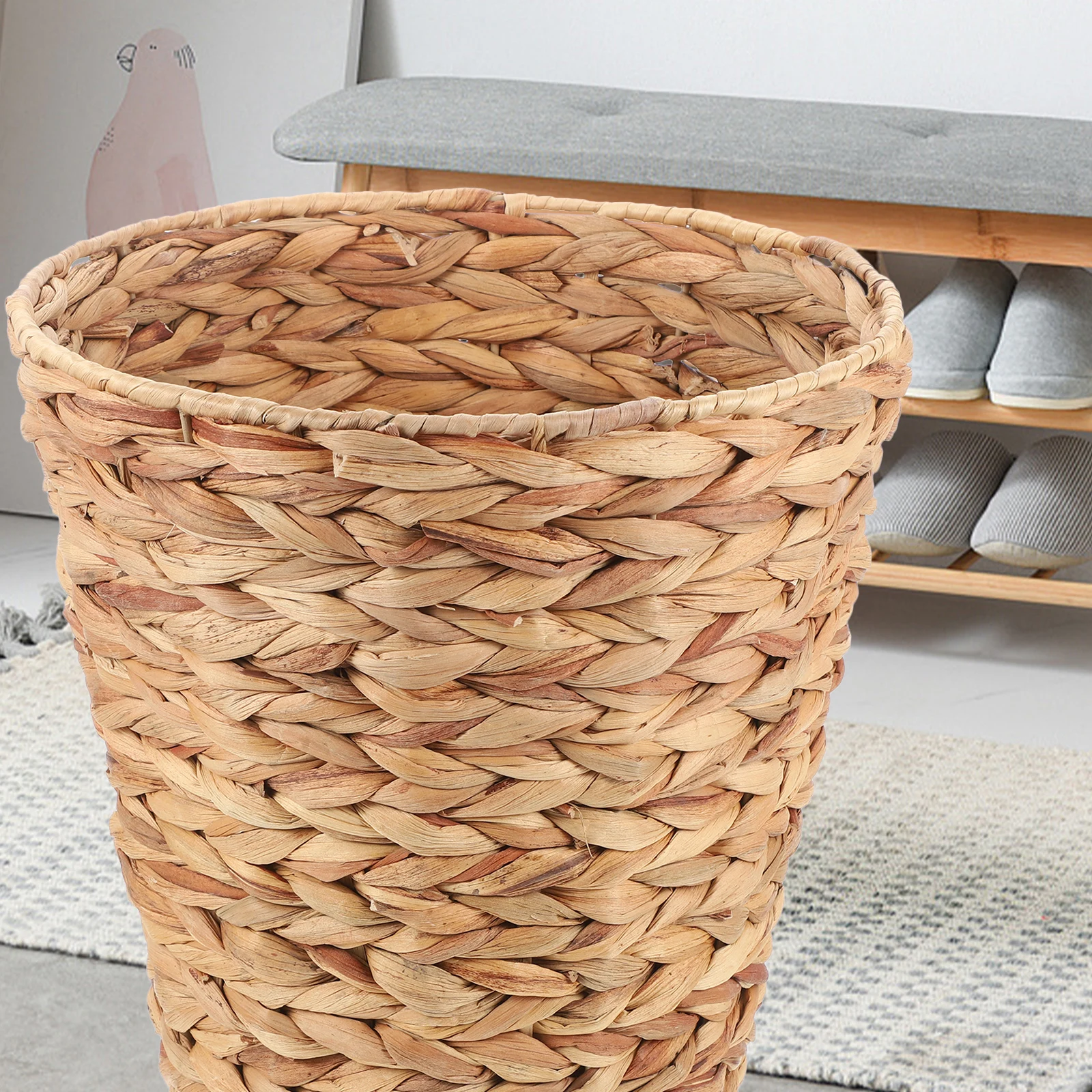 Woven Storage Basket Gourd Grass Trash Holder Sundries Container Home Laundry Household Wastebasket Decorative Basket Storage
Woven Storage Basket Gourd Grass Trash Holder Sundries Container Home Laundry Household Wastebasket Decorative Basket Storage