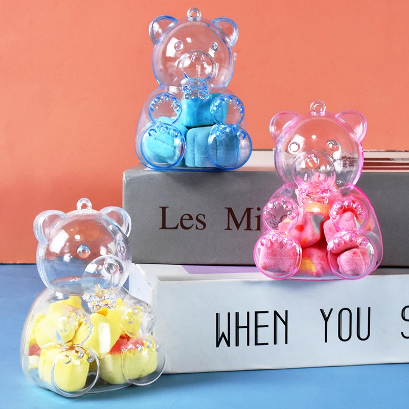 12Pcs Cute Bear Shaped Blue Pink Transparent Candy Gift Bottle Baby Shower Birthday Wedding Party Gifts Pack Display Storage Box
12Pcs Cute Bear Shaped Blue Pink Transparent Candy Gift Bottle Baby Shower Birthday Wedding Party Gifts Pack Display Storage Box