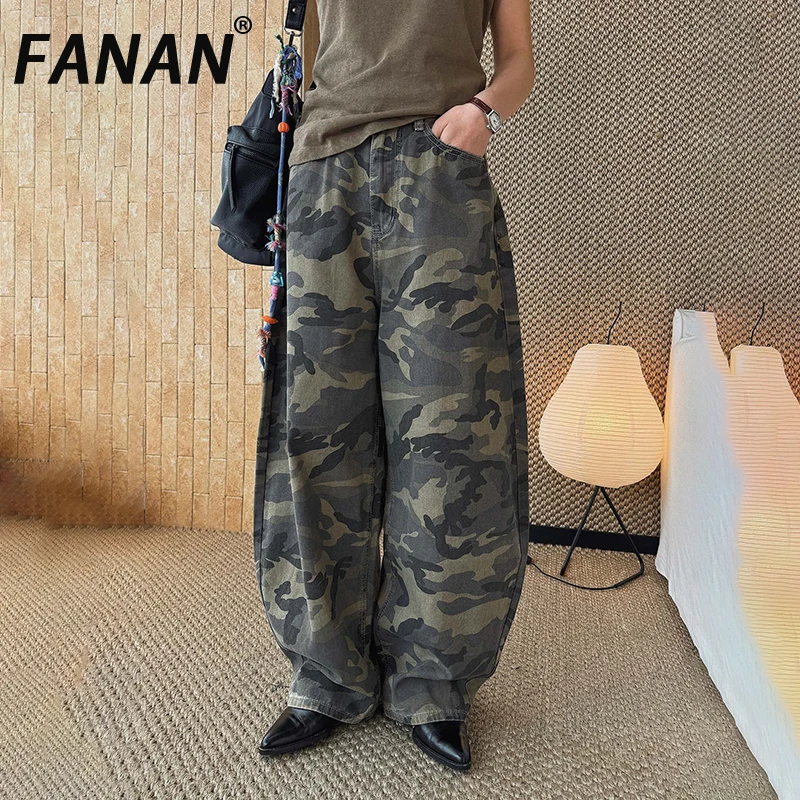 FANAN Vintage Straight Print Jeans For Women High Waist Wide Leg Denim Pants Fashion Streetwear Clothing Female 2026 Spring New
FANAN Vintage Straight Print Jeans For Women High Waist Wide Leg Denim Pants Fashion Streetwear Clothing Female 2026 Spring New