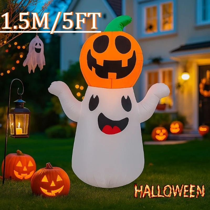 5 футов вечерние праздничные украшения «сделай сам» Хэллоуин надувная модель призрак тыква встроенный светодиодный светильник принадлежности для двора домашний декор украшения
5 футов вечерние праздничные украшения «сделай сам» Хэллоуин надувная модель призрак тыква встроенный светодиодный светильник принадлежности для двора домашний декор украшения