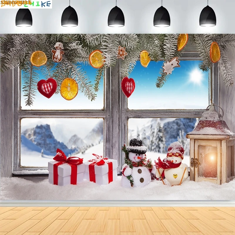 Christmas Day New Year Party Photography Backdrops Prop Window Living Room Interior Xmas Tree Snow Theme Photo Background AX-06
Christmas Day New Year Party Photography Backdrops Prop Window Living Room Interior Xmas Tree Snow Theme Photo Background AX-06