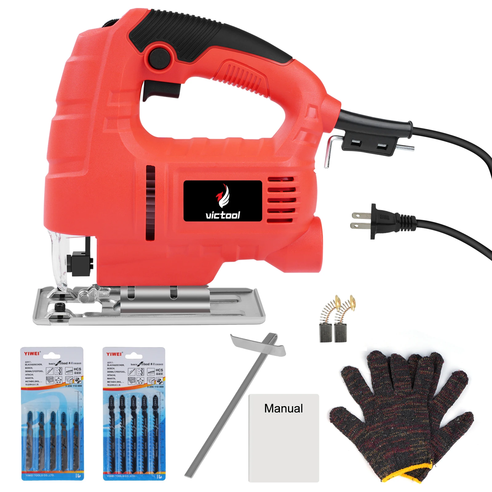 800W Jig Saw 6 Speed Adjustable Multifunctional Electric Jigsaw Woodworking Power Tool Enlarge the bottom plate US 110V
800W Jig Saw 6 Speed Adjustable Multifunctional Electric Jigsaw Woodworking Power Tool Enlarge the bottom plate US 110V