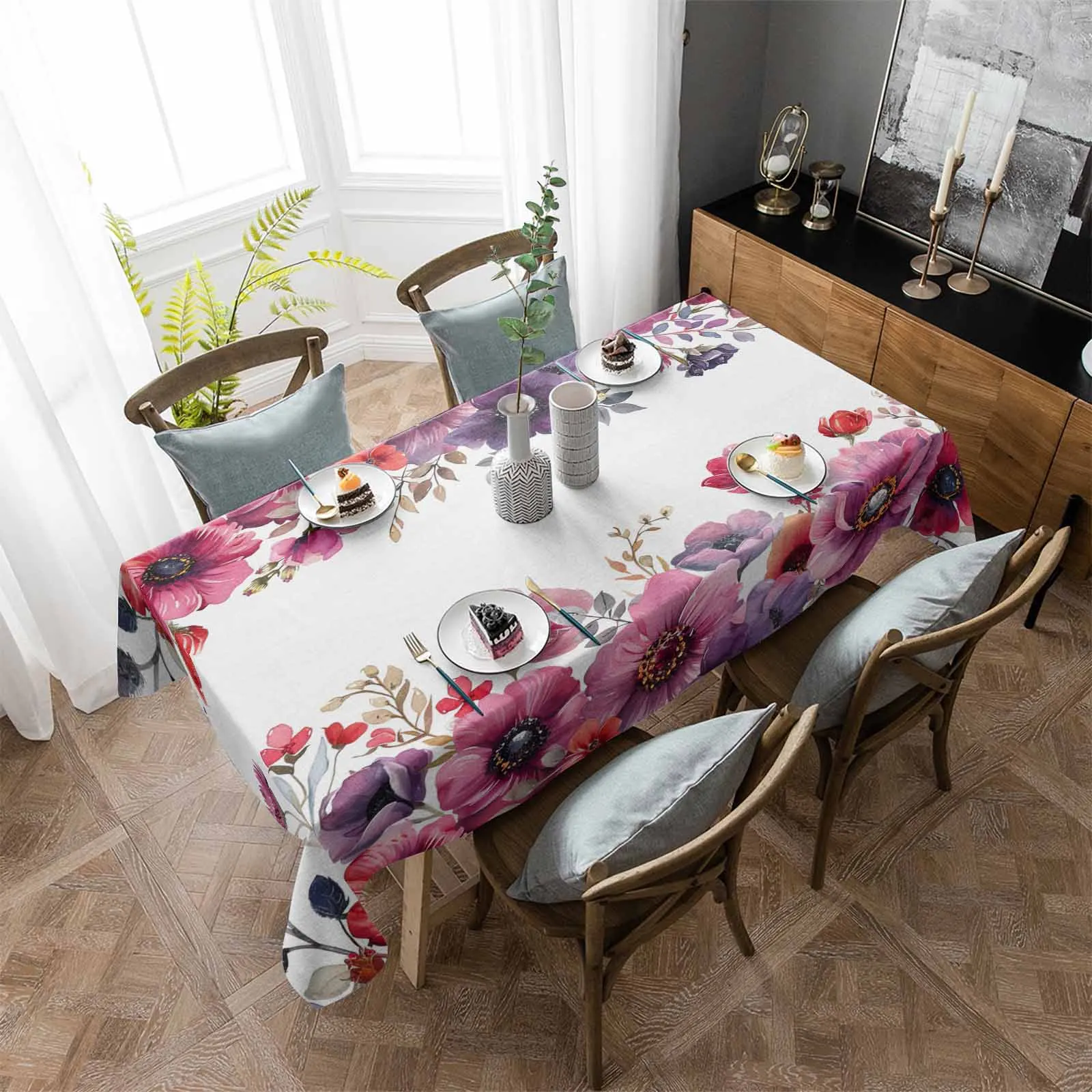 Flowers Leaves Watercolor Waterproof Tablecloth Party Decorations Supplies Rectangle Table Cloth for Kitchen Table Decor
Flowers Leaves Watercolor Waterproof Tablecloth Party Decorations Supplies Rectangle Table Cloth for Kitchen Table Decor