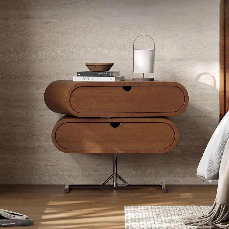 Rotating bedside table Solid wood bedroom Home storage locker
Rotating bedside table Solid wood bedroom Home storage locker