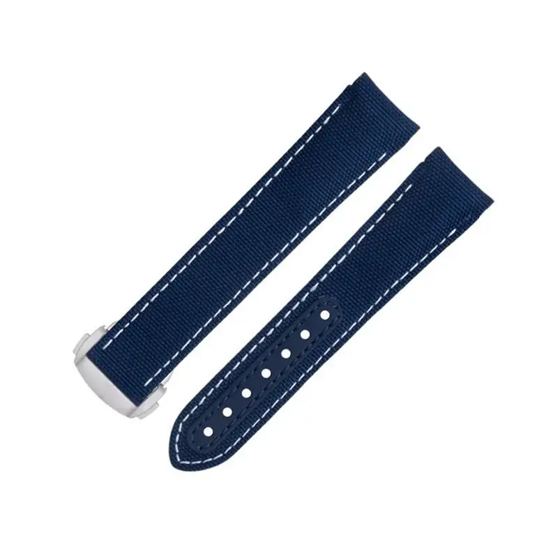 NFR For Omega Strap For AT150 Seamaster 300 Planet Ocean De Ville Speedmaster Curved End Watch Band 20mm Blue White Line High
NFR For Omega Strap For AT150 Seamaster 300 Planet Ocean De Ville Speedmaster Curved End Watch Band 20mm Blue White Line High